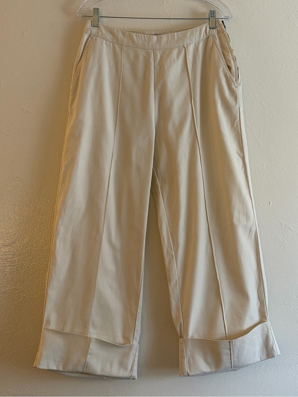 High Rise Wide Leg Crop Pants Size 4